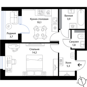 32,4 м², 1-комнатная квартира 3 950 000 ₽ - изображение 48