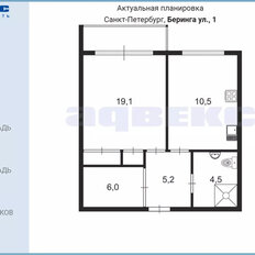 Квартира 45,4 м², 1-комнатная - изображение 4