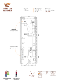 Квартира 29,4 м², 1-комнатная - изображение 3