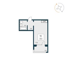 38,8 м², 2-комнатная квартира 5 150 000 ₽ - изображение 28