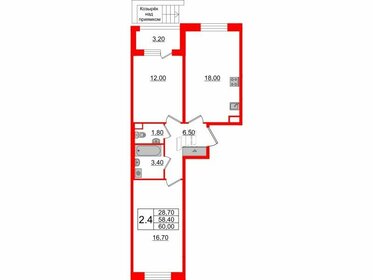 61 м², 2-комнатная квартира 10 500 000 ₽ - изображение 71