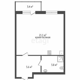 Квартира 31,5 м², студия - изображение 3