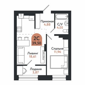 52 м², 2-комнатная квартира 5 650 000 ₽ - изображение 73