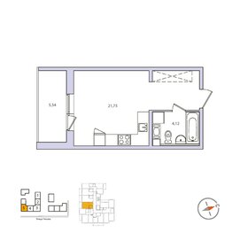 Квартира 25,9 м², студия - изображение 1