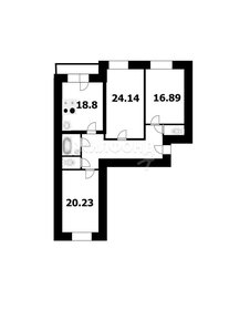 Квартира 93,7 м², 3-комнатная - изображение 1