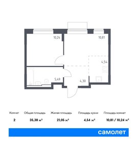 44,8 м², 2-комнатная квартира 10 950 000 ₽ - изображение 67