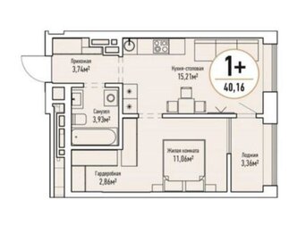 31,9 м², 1-комнатная квартира 4 200 000 ₽ - изображение 13