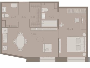 Квартира 48,6 м², 1-комнатная - изображение 1