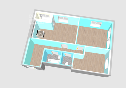 Квартира 61,2 м², 2-комнатная - изображение 3