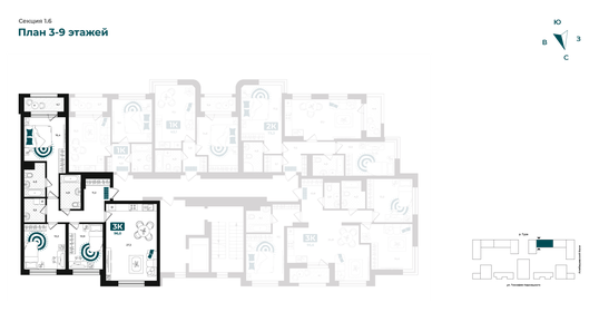 Квартира 96 м², 3-комнатная - изображение 2