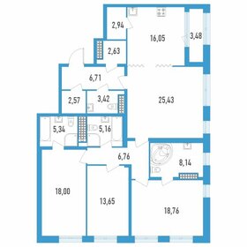 Квартира 137,3 м², 4-комнатная - изображение 1