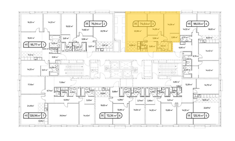 75 м², 2-комнатная квартира 47 930 000 ₽ - изображение 20