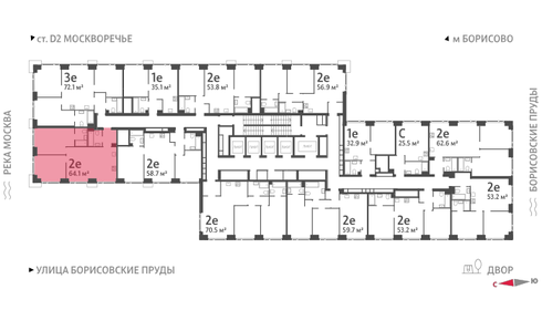 64,3 м², 2-комнатная квартира 24 722 128 ₽ - изображение 41