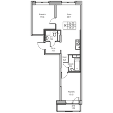 Квартира 54,4 м², 2-комнатная - изображение 4