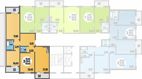 83 м², 3-комнатная квартира 6 700 000 ₽ - изображение 24