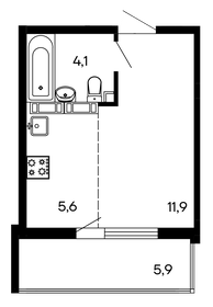 20 м², квартира-студия 2 100 000 ₽ - изображение 53