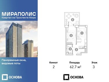 61,5 м², 2-комнатные апартаменты 15 900 000 ₽ - изображение 106