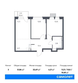 Квартира 51,9 м², 2-комнатная - изображение 1