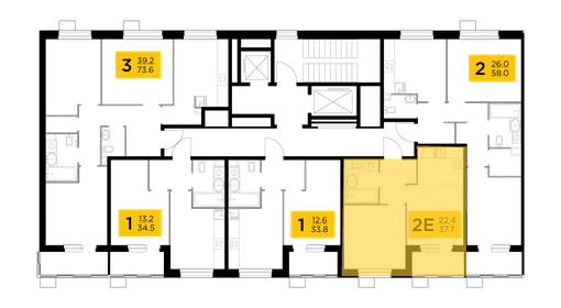 37,7 м², 2-комнатная квартира 7 939 416 ₽ - изображение 36