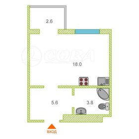 Квартира 35,3 м², 1-комнатная - изображение 1