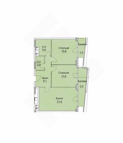 Квартира 72,3 м², 2-комнатная - изображение 1