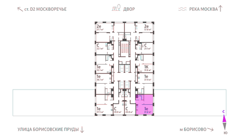 38,2 м², 1-комнатная квартира 15 533 418 ₽ - изображение 20