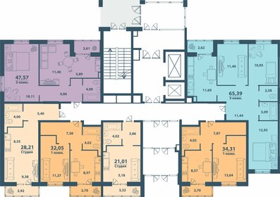 43,3 м², 2-комнатная квартира 2 450 000 ₽ - изображение 73