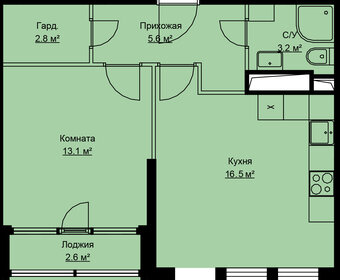 40 м², 1-комнатная квартира 10 850 000 ₽ - изображение 1