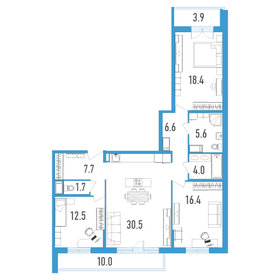 110,1 м², 3-комнатная квартира 23 121 000 ₽ - изображение 9