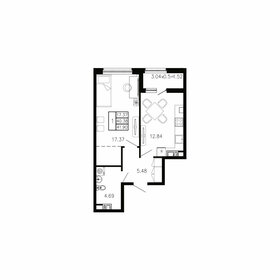 46,5 м², 1-комнатная квартира 5 346 350 ₽ - изображение 43