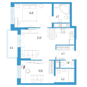 60,6 м², 2-комнатная квартира 14 618 257 ₽ - изображение 17