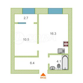 Квартира 40 м², 1-комнатная - изображение 1