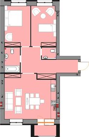 Квартира 78,8 м², 2-комнатная - изображение 1