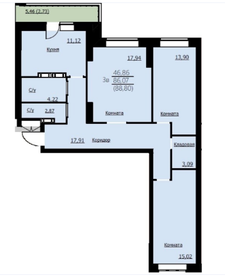 198,2 м², 4-комнатная квартира 11 000 000 ₽ - изображение 124