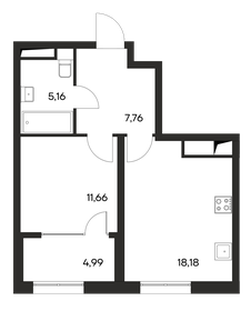 47,8 м², 1-комнатная квартира 6 923 750 ₽ - изображение 9