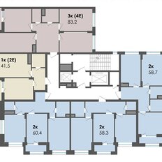 Квартира 58,7 м², 2-комнатная - изображение 4