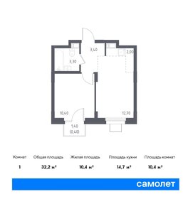 31,8 м², 1-комнатные апартаменты 5 268 861 ₽ - изображение 16