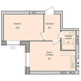 44,4 м², 1-комнатная квартира 3 947 000 ₽ - изображение 7