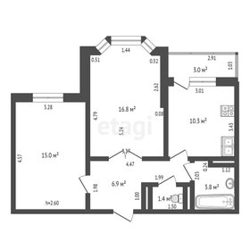 Квартира 55,7 м², 2-комнатная - изображение 1