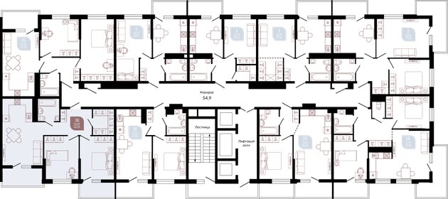 Квартира 74,8 м², 2-комнатная - изображение 2