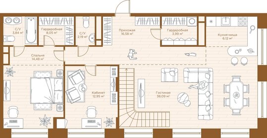 Квартира 179,7 м², 4-комнатная - изображение 1