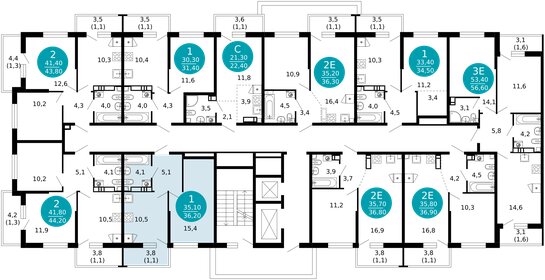 35,7 м², 1-комнатная квартира 17 014 620 ₽ - изображение 25