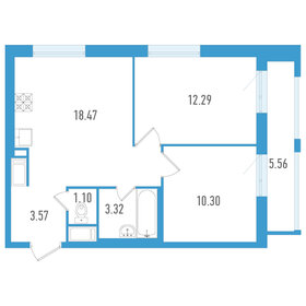 56,1 м², 2-комнатная квартира 7 500 000 ₽ - изображение 59