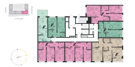 68 м², 2-комнатная квартира 8 228 000 ₽ - изображение 2