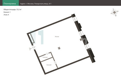 36 м², апартаменты-студия 32 000 ₽ в месяц - изображение 33
