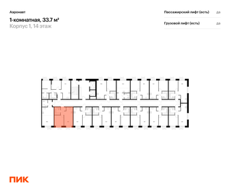 Квартира 33,7 м², 1-комнатная - изображение 2