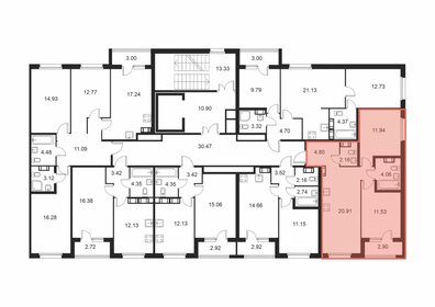 56,9 м², 2-комнатная квартира 9 039 150 ₽ - изображение 23