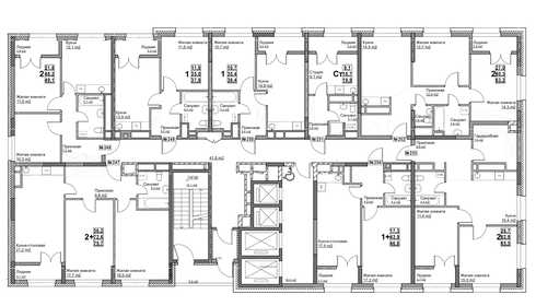 78,5 м², 3-комнатная квартира 15 700 000 ₽ - изображение 29
