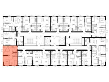 46,2 м², 2-комнатная квартира 11 200 000 ₽ - изображение 50