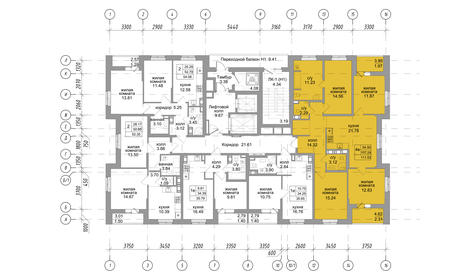 149,9 м², 3-комнатная квартира 24 965 010 ₽ - изображение 44